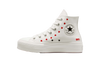 Converse Chuck Taylor All Star Lift Hi Bianco Rosso