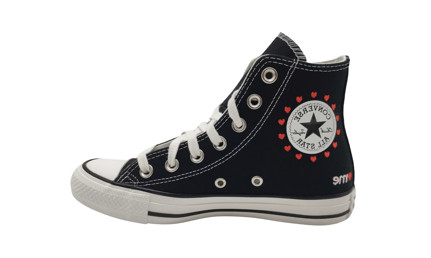 Converse Chuck Taylor All Star cuori ricamati