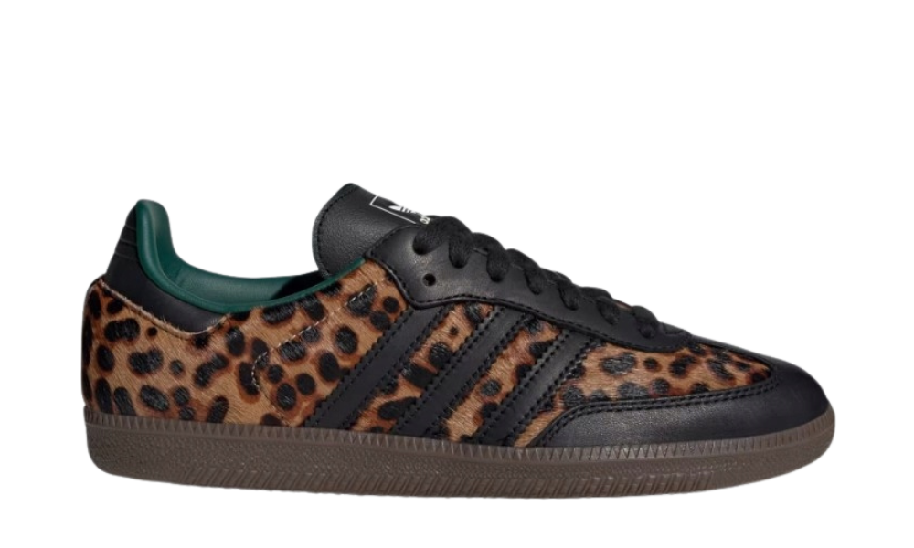 adidas Samba OG Black Green Leopard