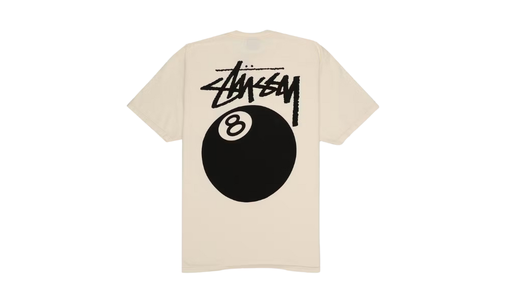 Stussy 8 Ball Pigment Dyed Tee Natural
