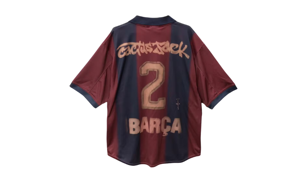Travis Scott x Nike x FC Barcelona Retro 2000/01 Home Skeleton Jersey Multicolor