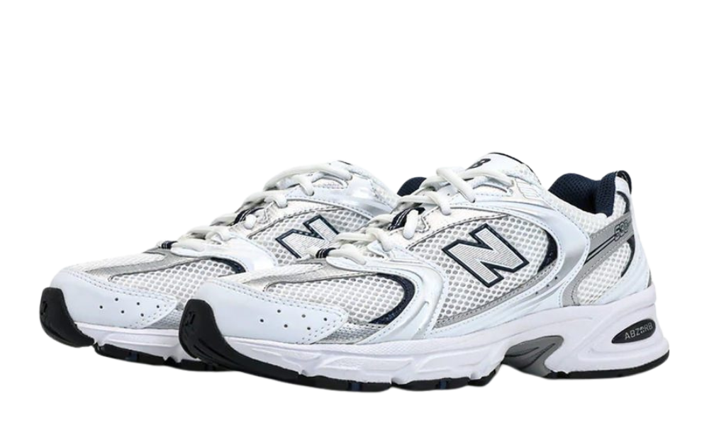 New Balance 530 White Silver Navy