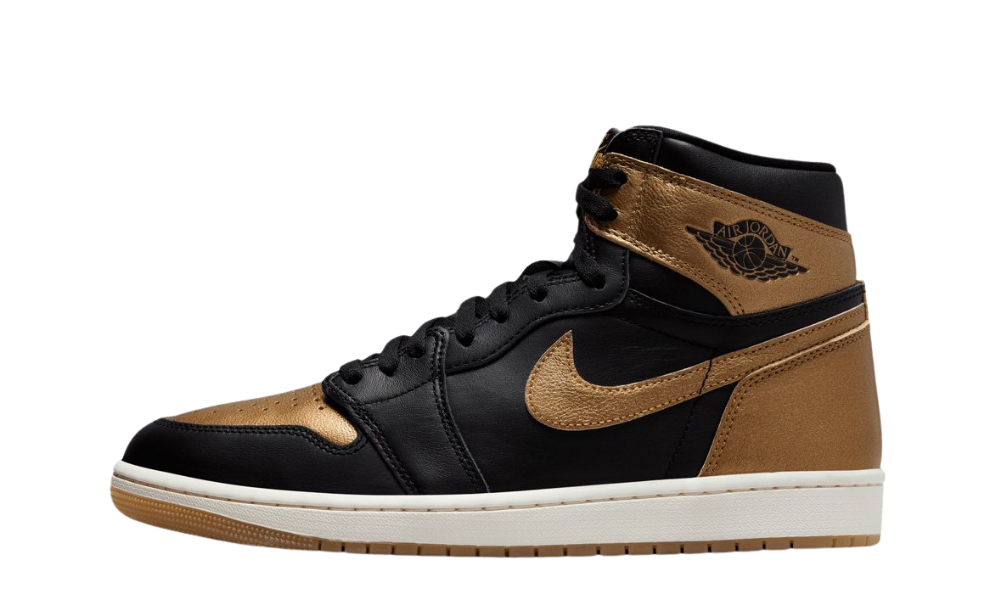 Jordan 1 Retro High OG Nero Oro Metallizzato