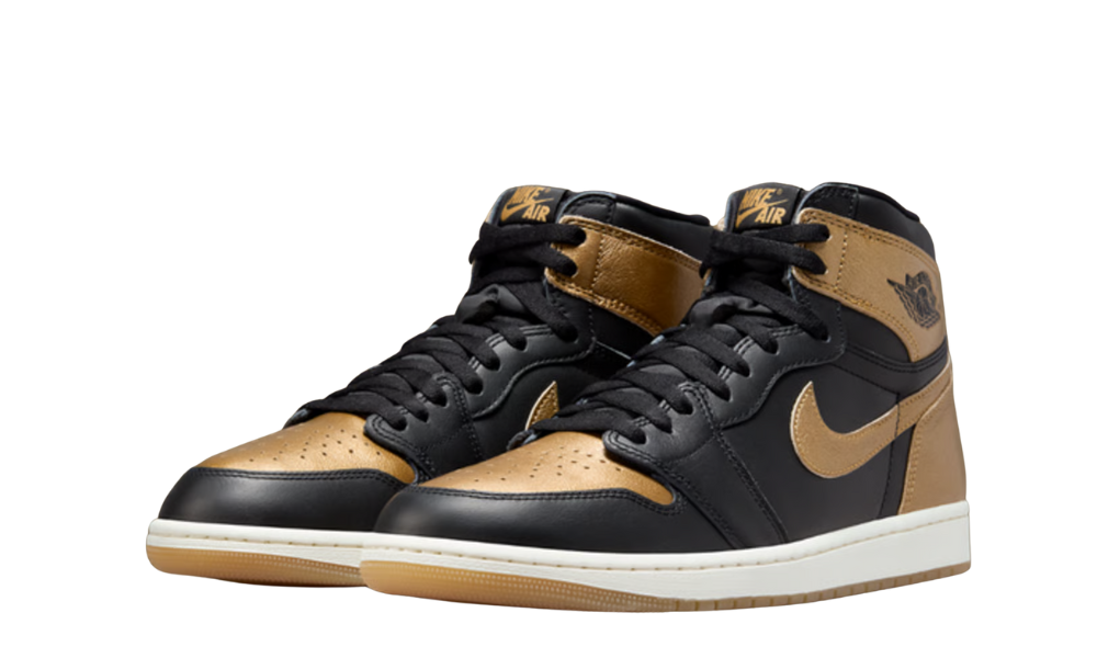 Jordan 1 Retro High OG Nero Oro Metallizzato