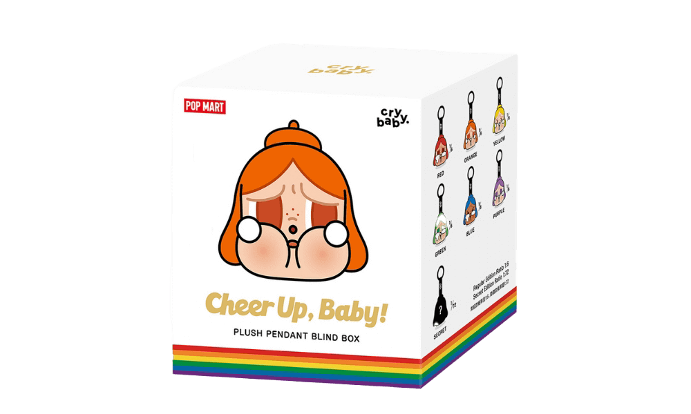 Pop Mart CRYBABY CHEER UP, BABY! - Ciondolo di peluche della serie Blind Box