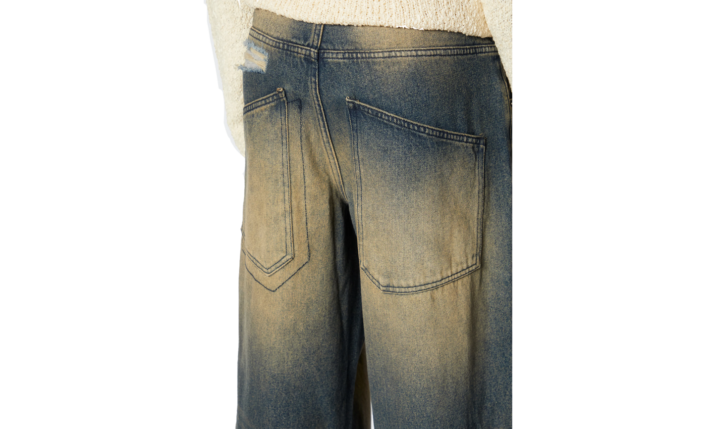 Jeans larghi Jaded London BUSTED COLOSSUS, vestibilità rilassata