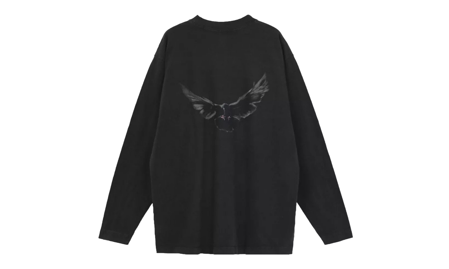 Yeezy Gap Engineered by Balenciaga Dove L/S T-shirt nera