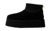 UGG Classic Mini Dipper Boot Black Yellow