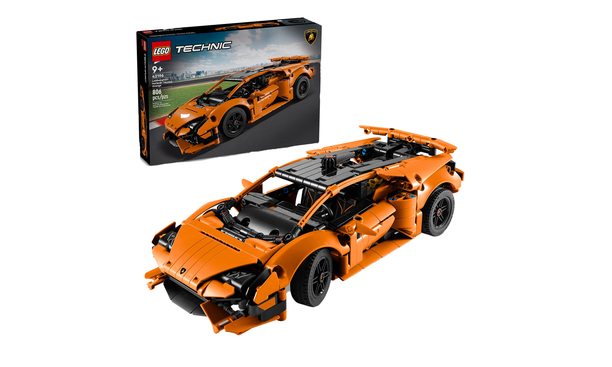 LEGO® 42196 Technic - Pomarańczowe Lamborghini Huracán Tecnica
