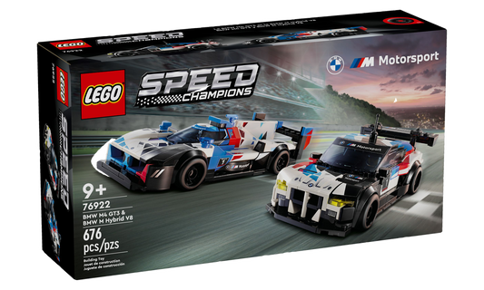LEGO® 76922 Speed Champions - Samochody wyścigowe BMW M4 GT3 & BMW M Hybrid V8