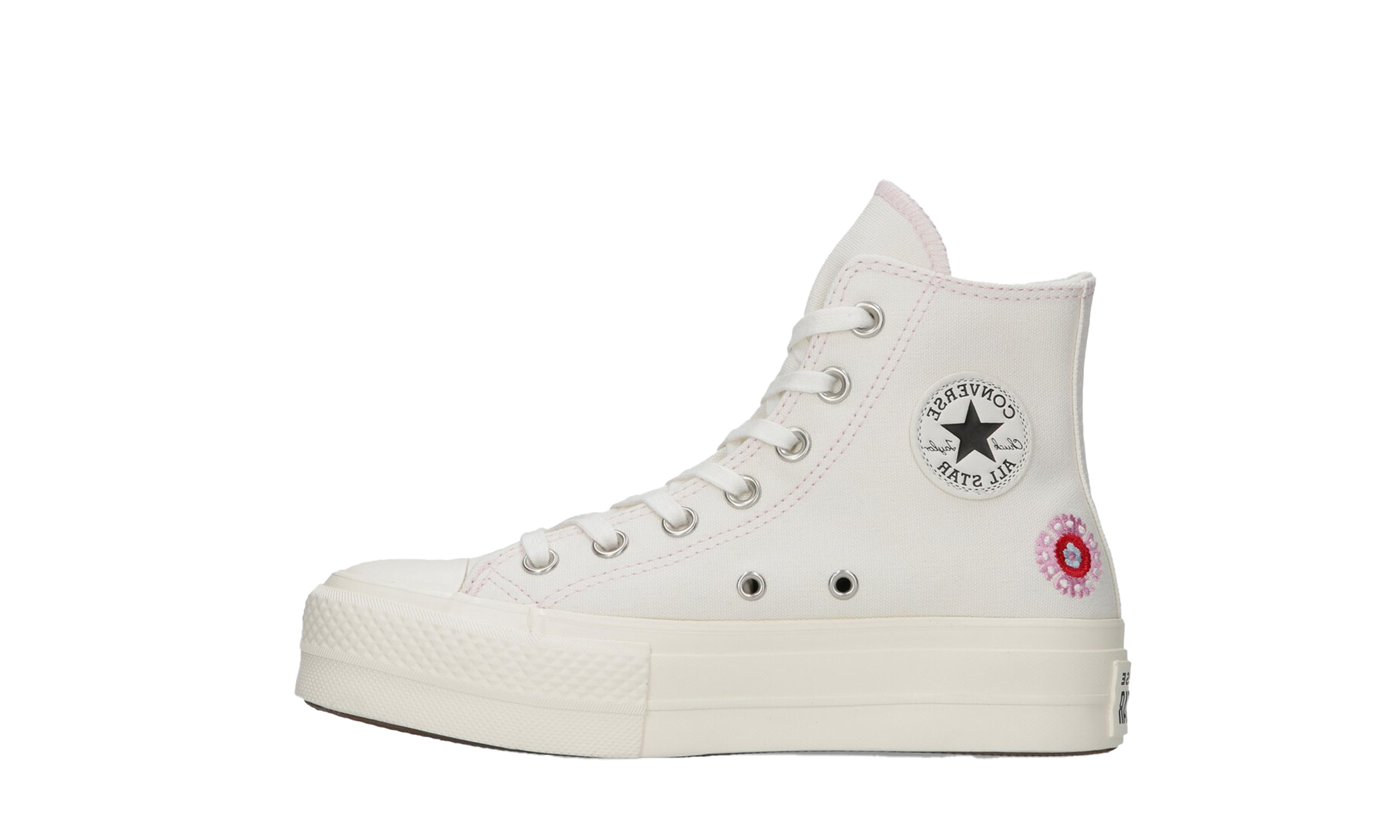 Converse Chuck Taylor All Star Hi Lift Egret Floral Embroidery (da donna)
