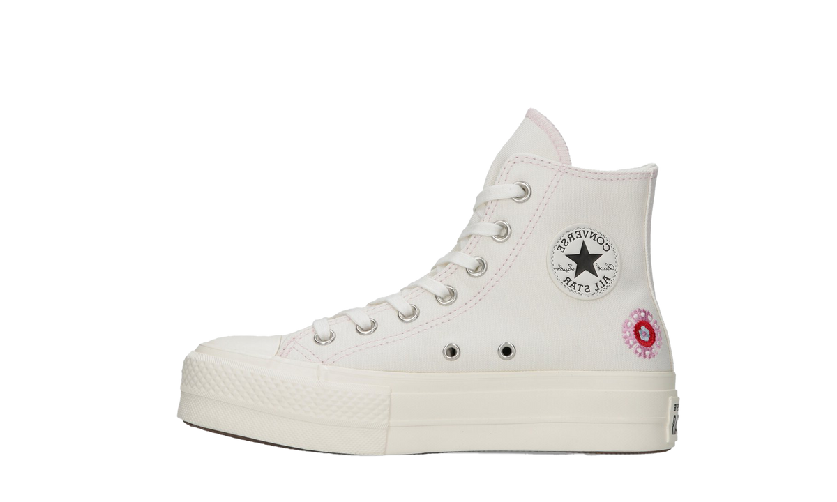 Converse Chuck Taylor All Star Hi Lift Egret Floral Embroidery (da donna)