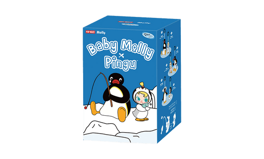 Ciondolo di peluche Pop Mart Baby Molly x Pingu Happy Fishing Series