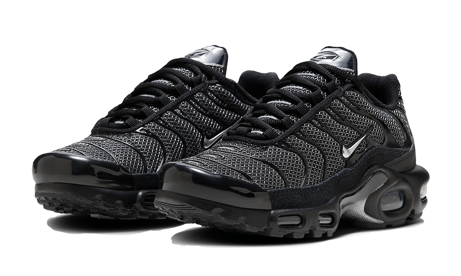 Nike Air Max Plus Black Suede Silver 