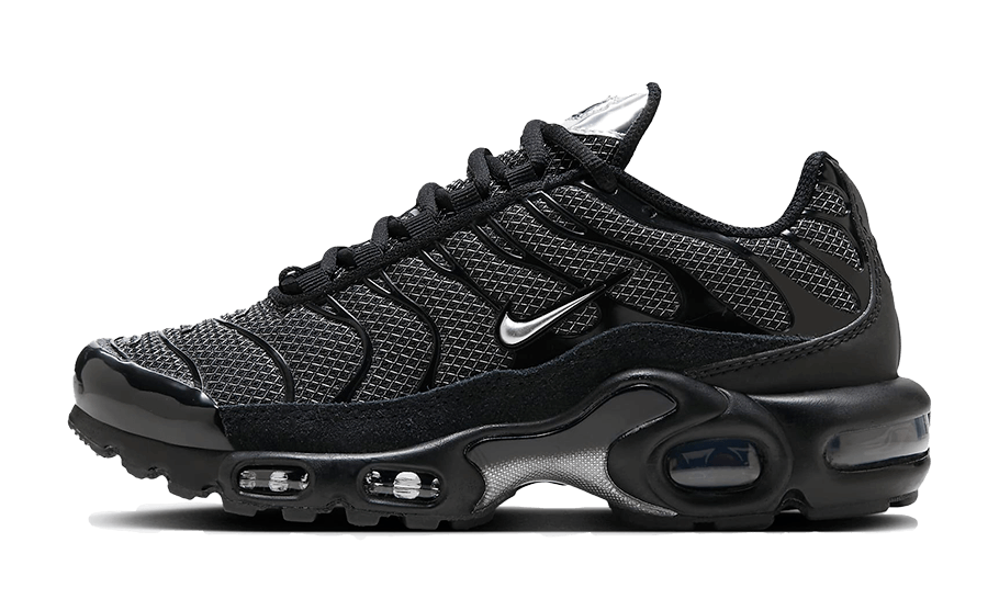 Nike Air Max Plus Black Suede Silver 