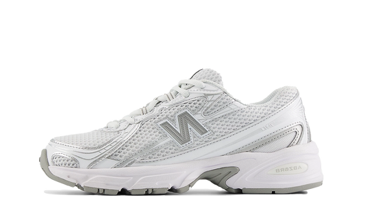 New Balance 740 Bianco Argento Metallizzato