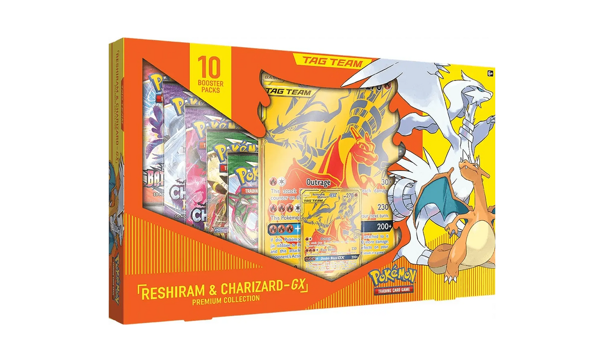 Pokémon TCG Tag Team GX Premium Collection Reshiram & Charizard Box