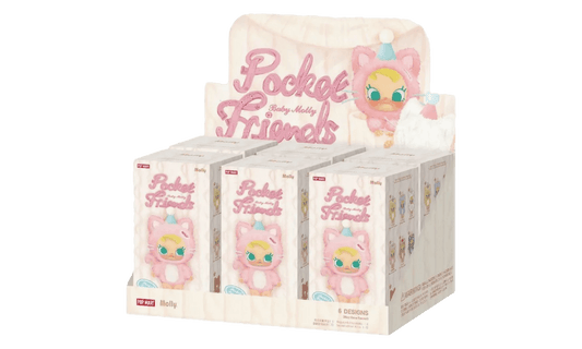 Pop Mart Baby Molly Pocket Friends Series Vinyl Plush Pendant Sealed Case