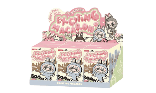Pop Mart Labubu The Monsters Exciting Macarons Vinyl Face Sealed Case