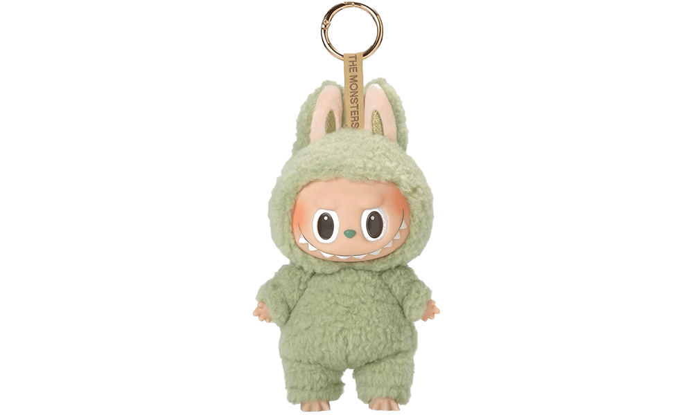 Pop Mart Labubu The Monsters Tasty Macarons Ciondolo in vinile di peluche a forma di uva verde