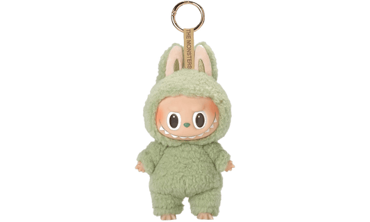 Pop Mart Labubu The Monsters Tasty Macarons Ciondolo in vinile di peluche a forma di uva verde