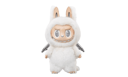 Pop Mart The Monsters Labubu Zimomo Angel in Clouds Figure + Tote Bag