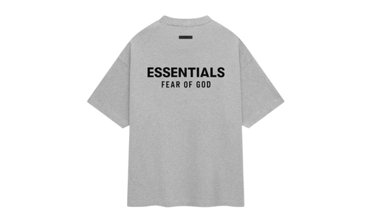 Maglietta girocollo Fear of God Essentials Jersey grigio mélange chiaro