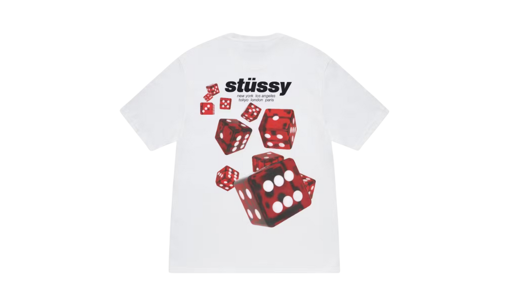 Stussy Rollers Tee White