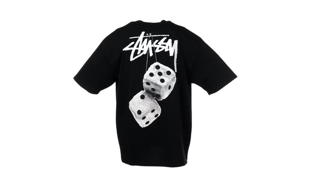 Stussy Fuzzy Dice Tee Black