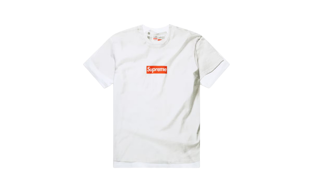 Supreme MM6 Maison Margiela Box Logo Tee White