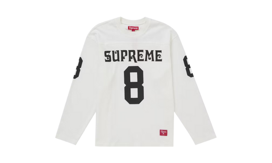 Supreme Affiliated L/S Football Top White
