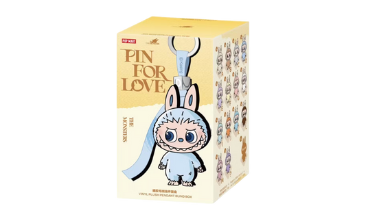 Pop Mart Labubu The Monsters Pin for Love Series Vinyl Plush Pendant (A-M) Single Blind Box