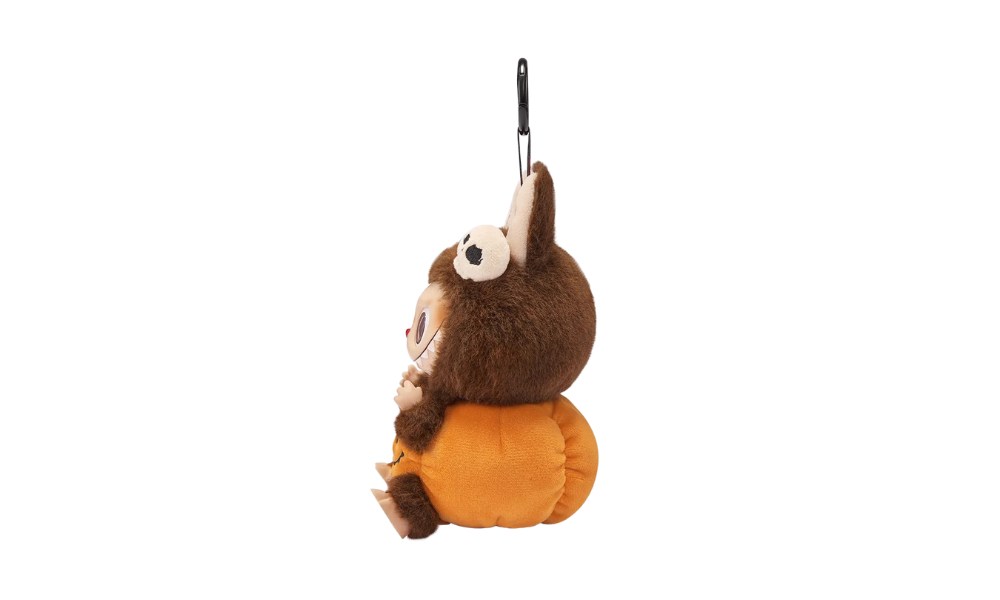 Pop Mart Labubu Happy Halloween Party Series-Sitting Pumpkin Vinyl Plush Pendant