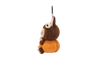 Pop Mart Labubu Happy Halloween Party Series-Sitting Pumpkin Vinyl Plush Pendant