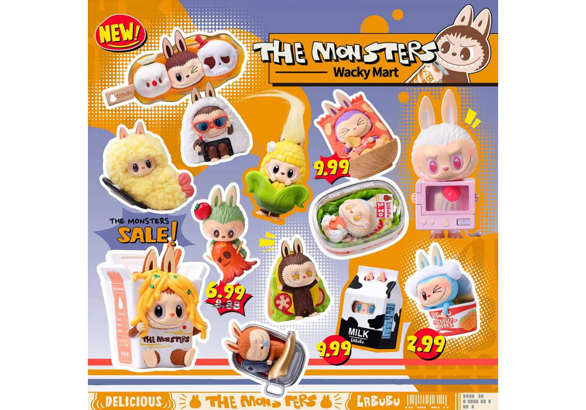 Pop Mart Labubu The Monsters Wacky Mart Series Figure Blind Box