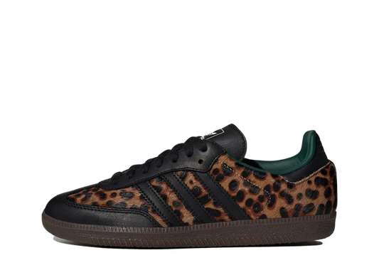 adidas Samba OG Black Green Leopard