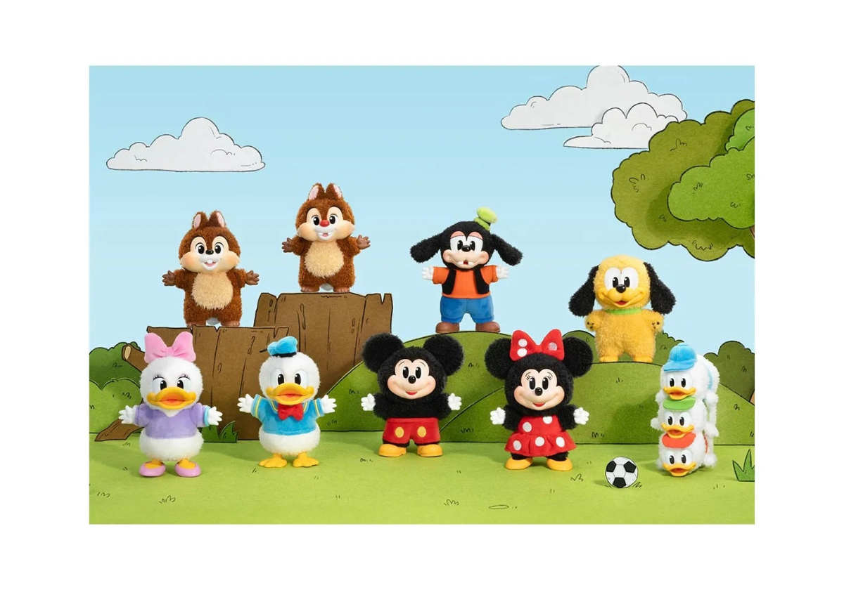 Pop Mart Disney Mickey Family Together Series Plush Keychain Single Blind Box