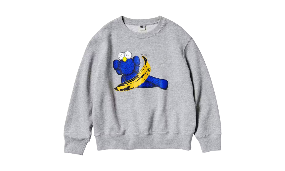 KAWS x Uniqlo Warhol Graphic Sweatshirt Gray