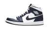 Air Jordan 1 Mid White Metallic Gold Obsidian