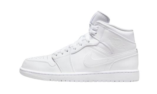 Jordan 1 Mid Triple White