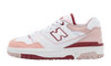 New Balance 550 White Scarlet