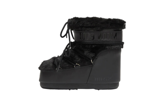 Moon Boot Icon Low Faux Fur Black