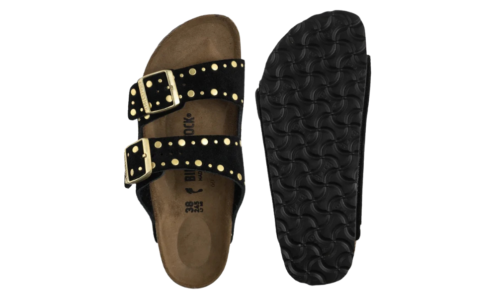Birkenstock Arizona Rivet Border Black
