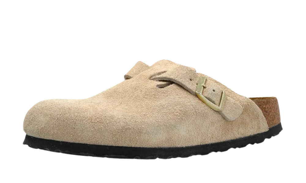 Birkenstock Boston BS Suede Leather Sandcastle