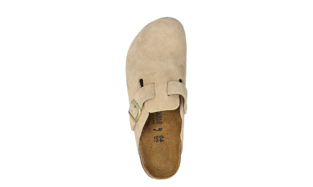 Birkenstock Boston BS Suede Leather Sandcastle