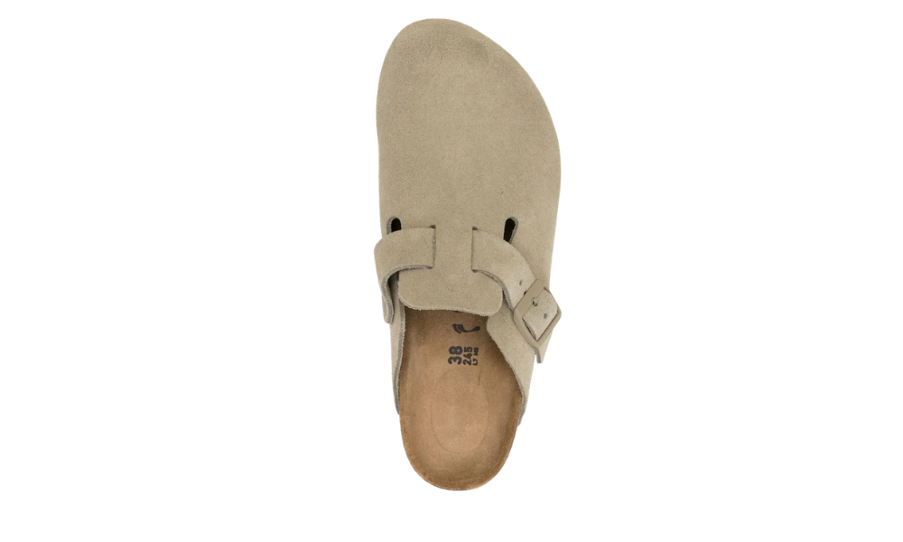 Birkenstock Boston Faded Khaki Suede Leather