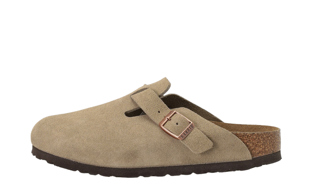 Birkenstock Boston Suede Narrow Taupe