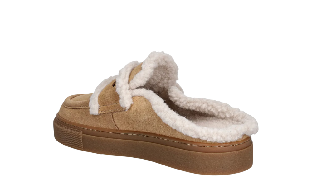 inuikii shearling mule beige