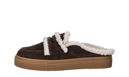 inuikii shearling mule brown