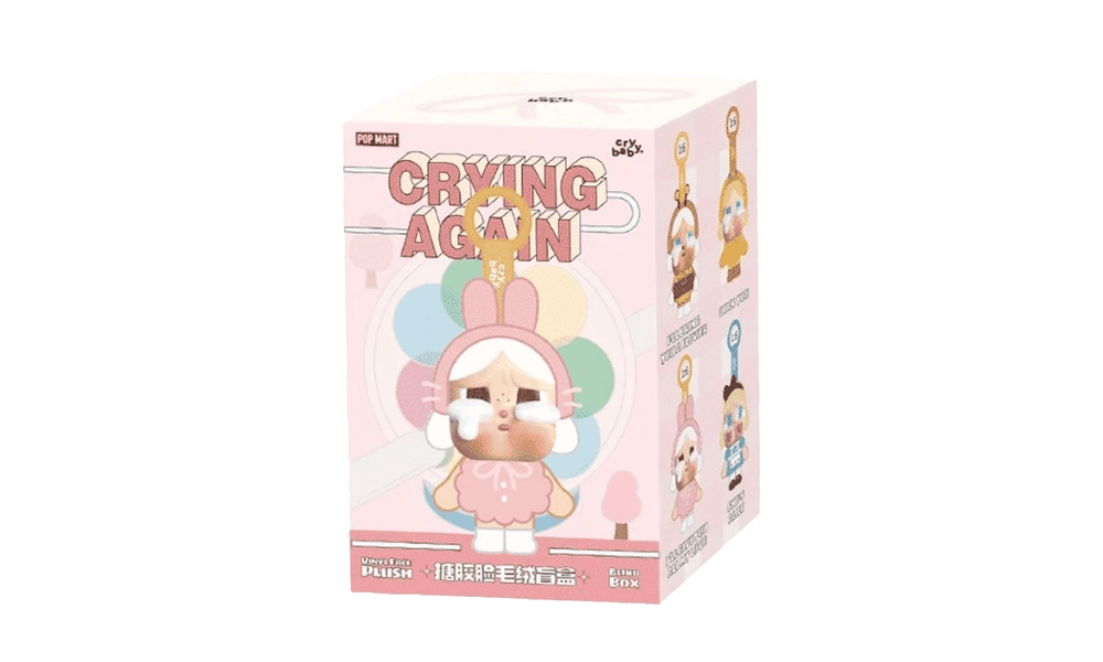 Pop Mart CryBaby Crying Again Series Vinyl Face Plush Single Blind Box